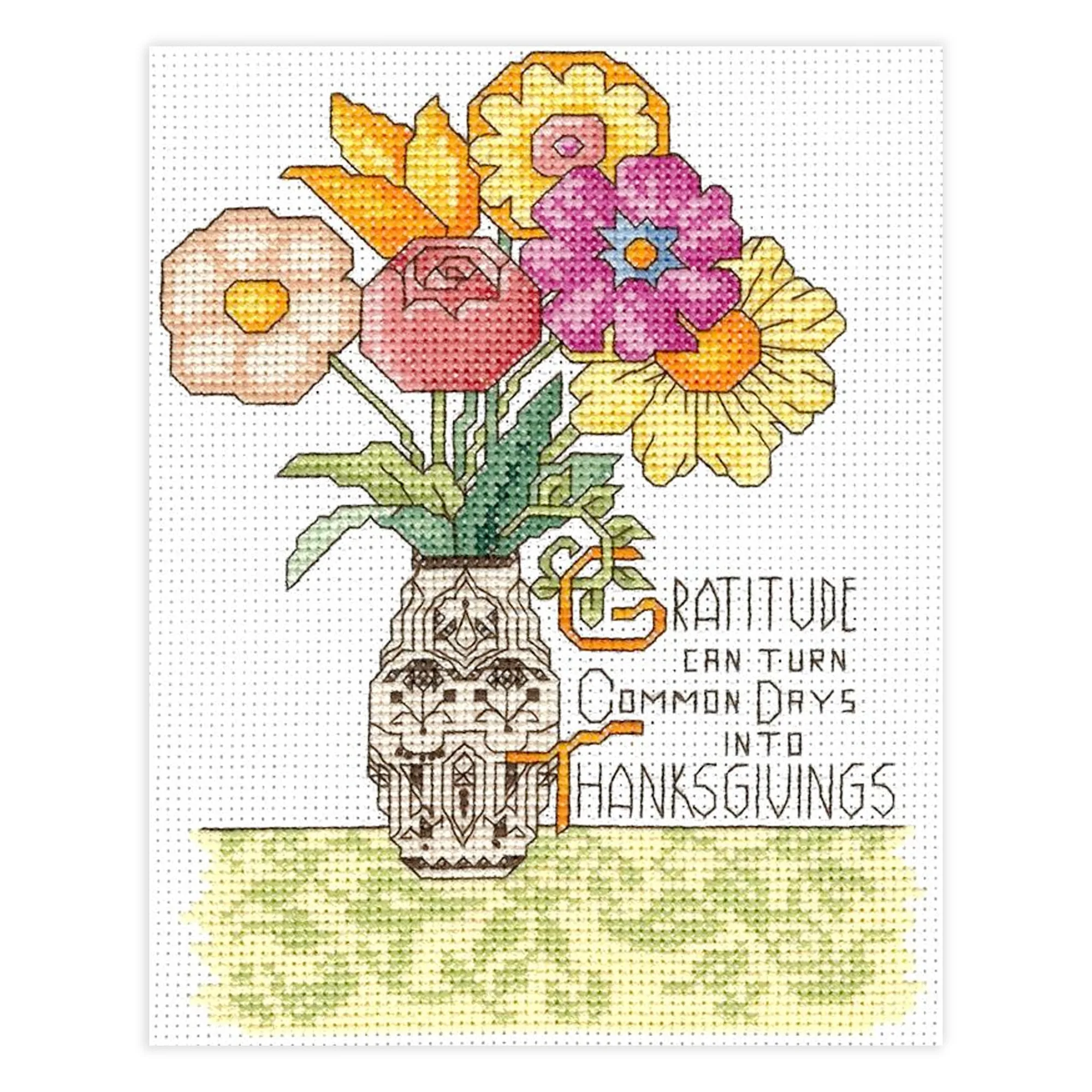 Gratitude Counted Cross Stitch Leaflet