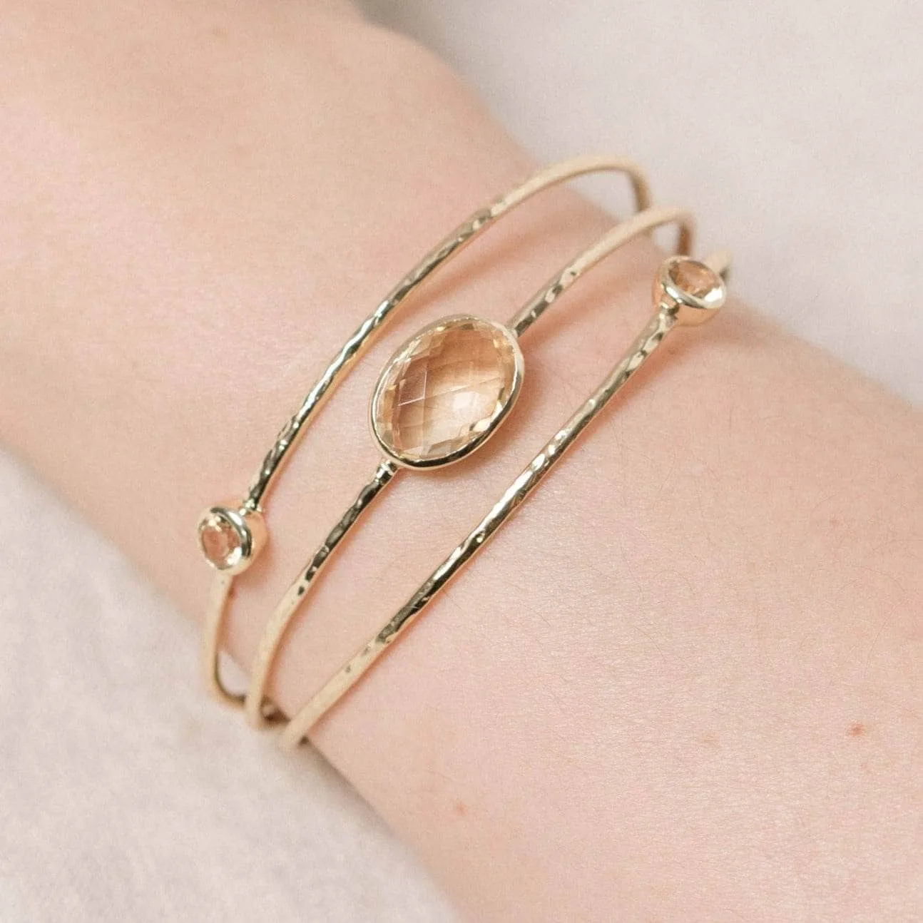 CITRINE GOLD BRACELET