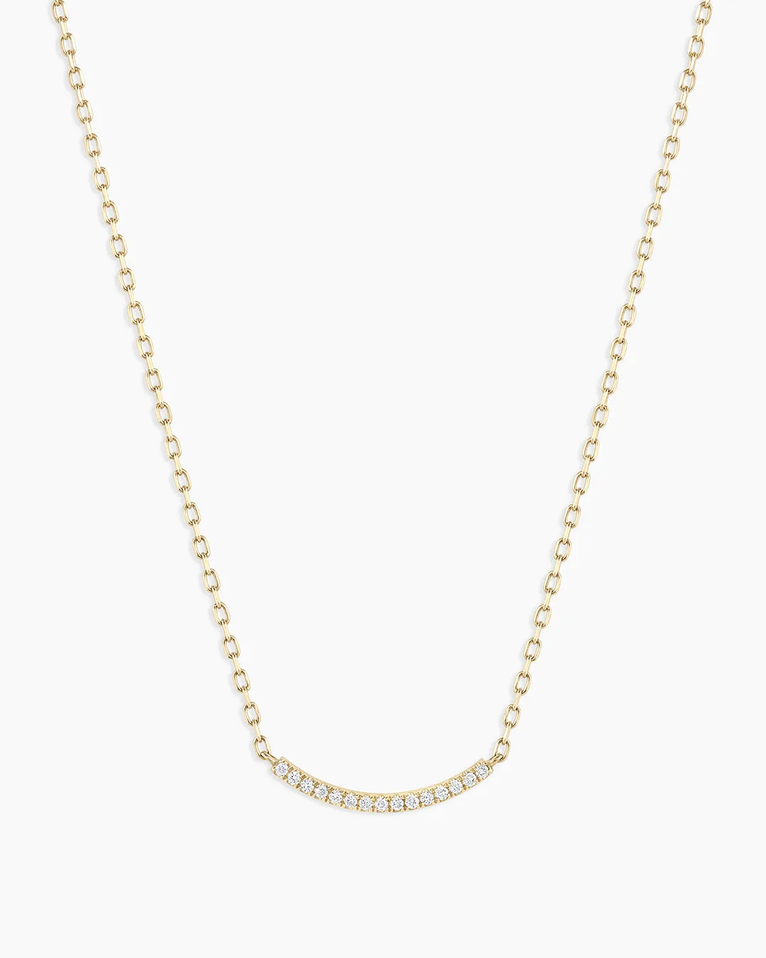 14K Diamond Taner Bar Mini Necklace