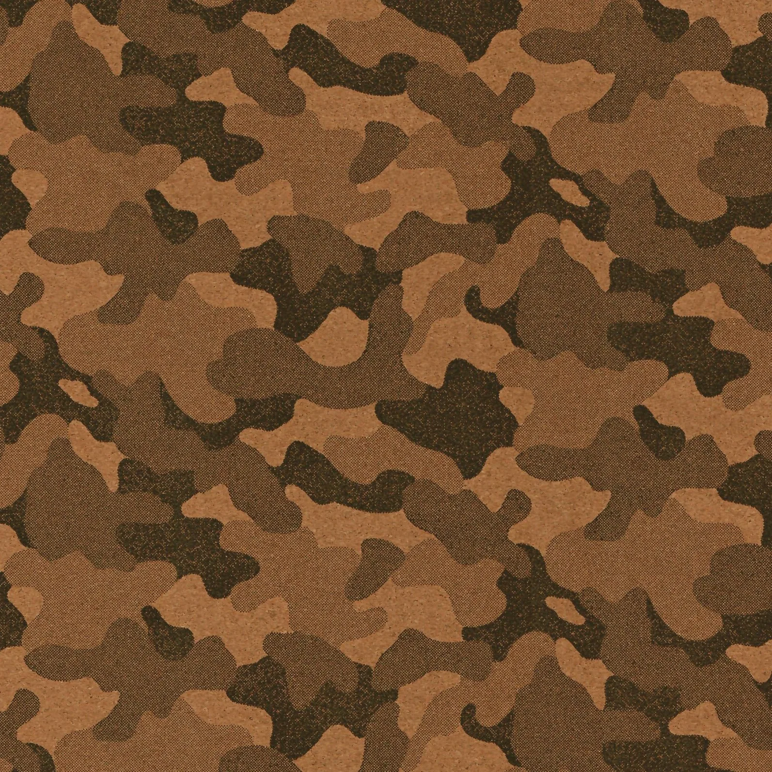 포장 1/2 야드 컷: LITE His Camo 코르크 원단