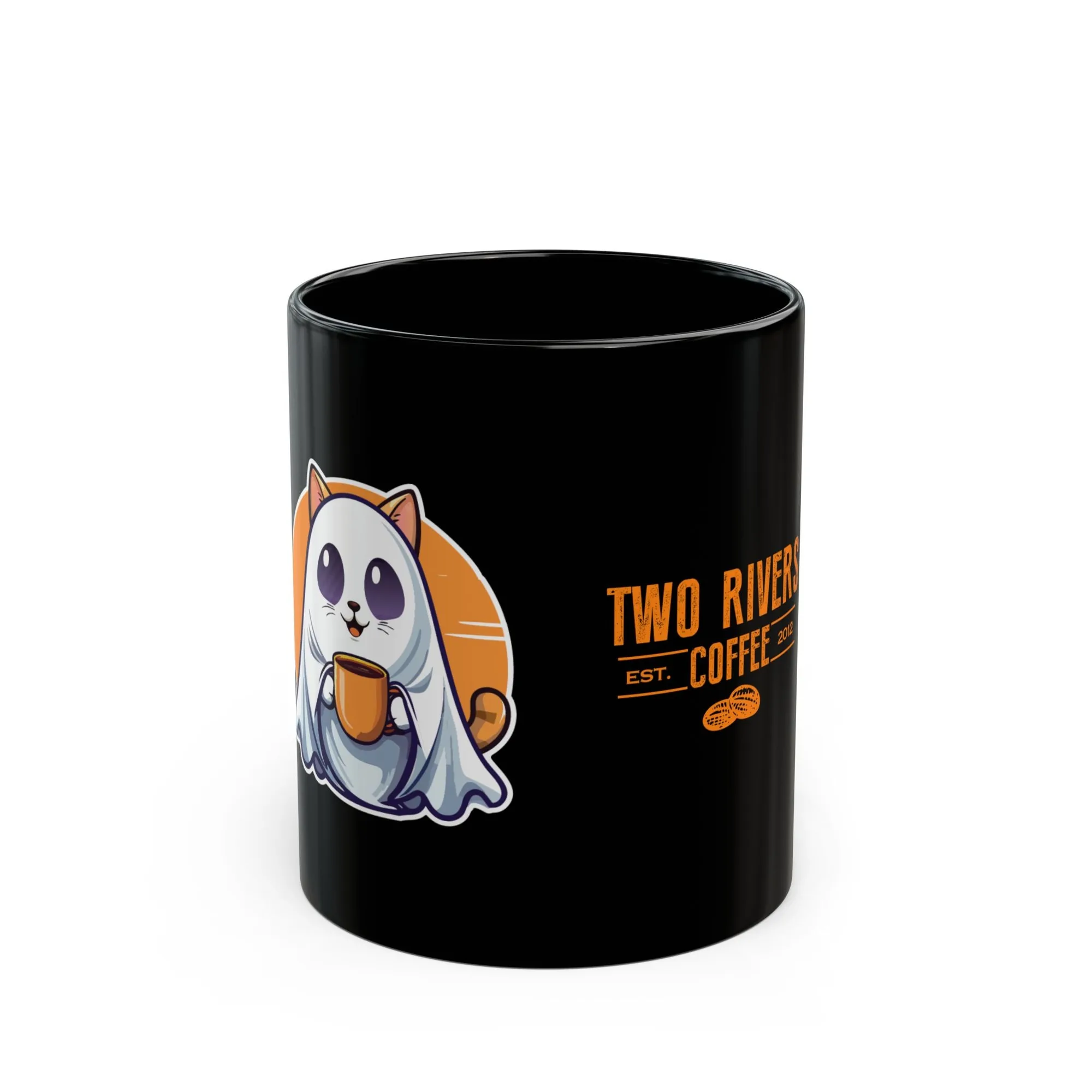 Halloween Ghost Cat Mug - Limited Edition (11oz)