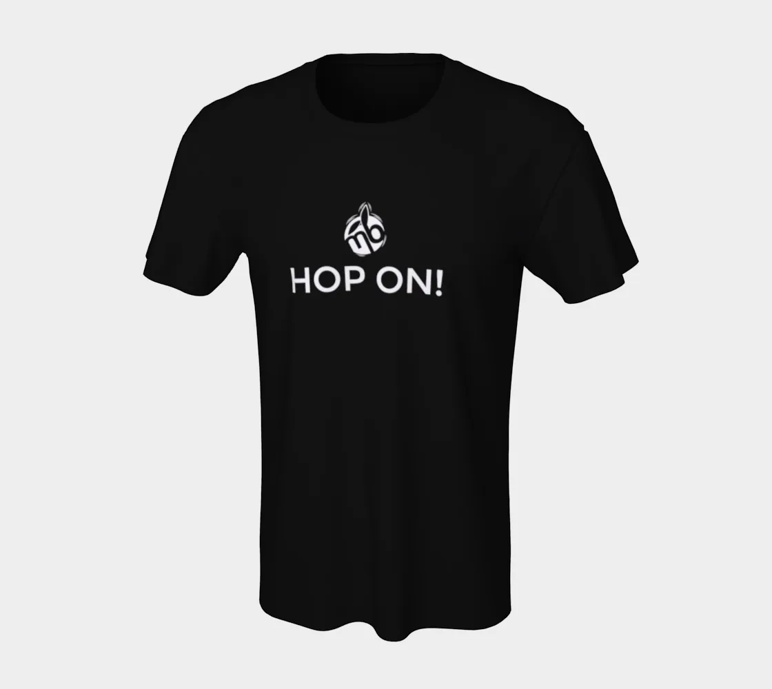 Como usar a t-shirt unissexo Hop On! para brincar