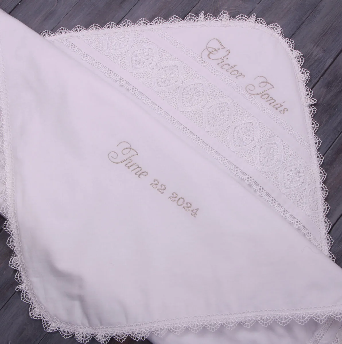 How to Personalize a Baptism Keepsake Blanket