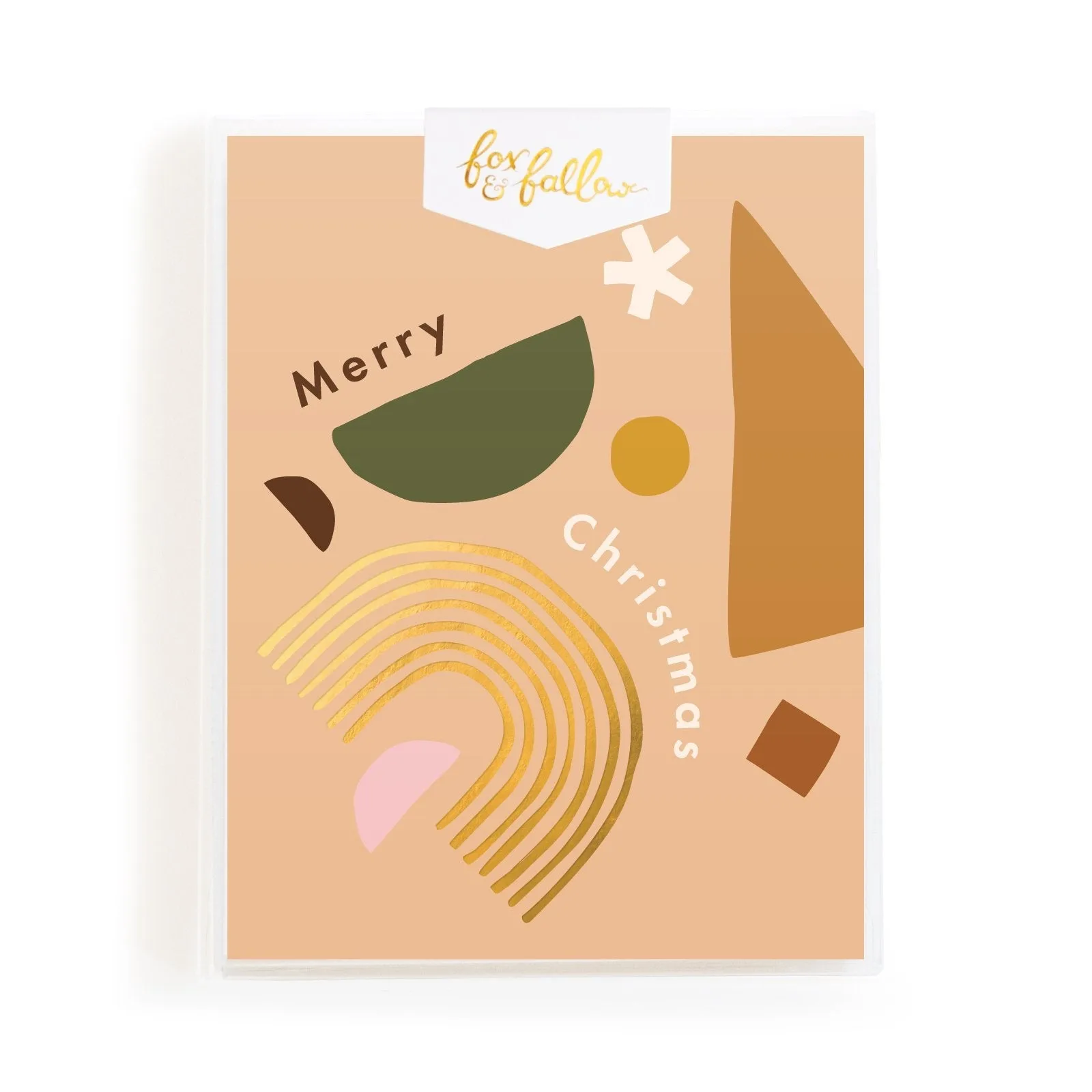 Christmas Boho Shapes Greeting Card Boxed Set