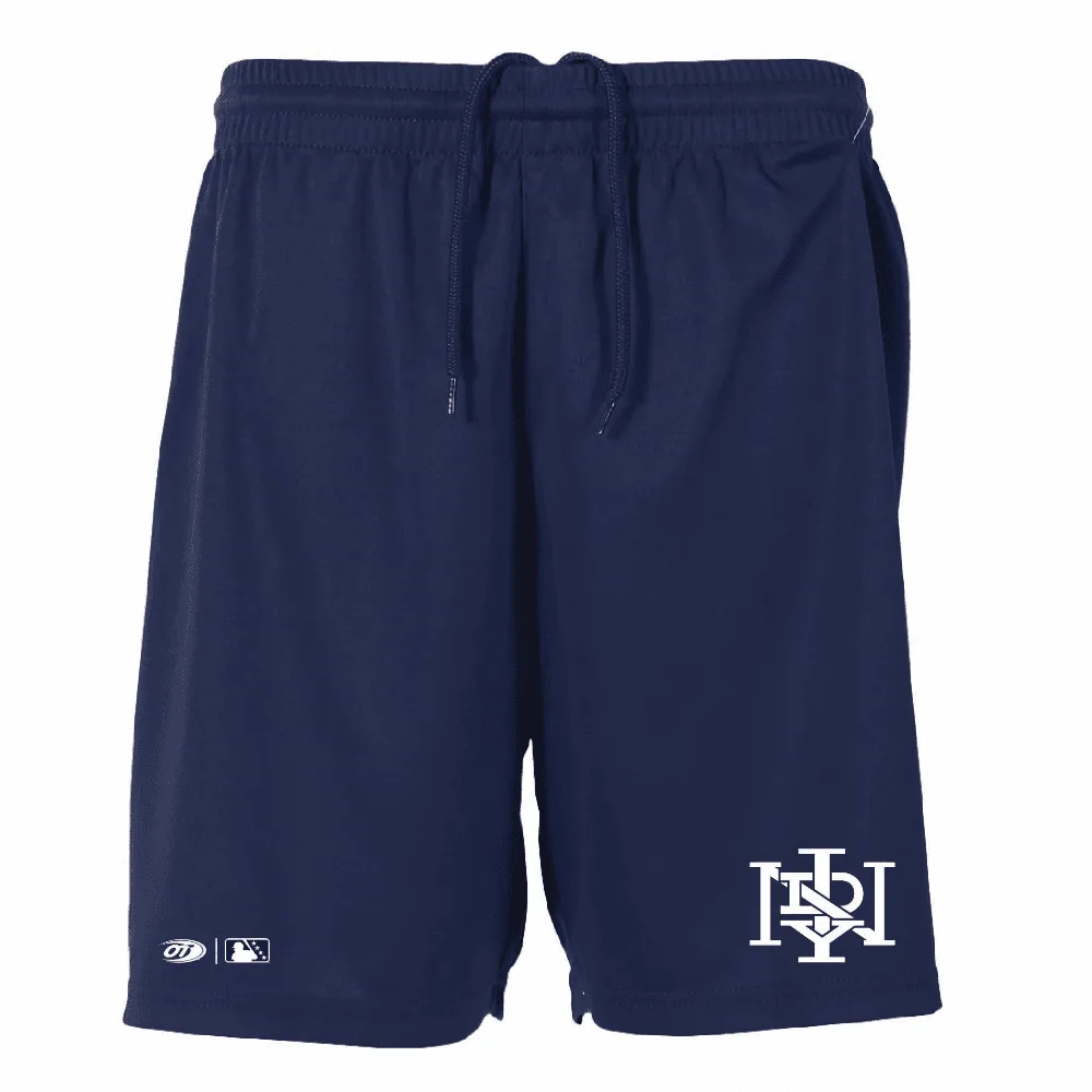 Pantalón corto oficial de jugador para adultos de la colección Authentic Collection de los Indianapolis Indians, en azul marino