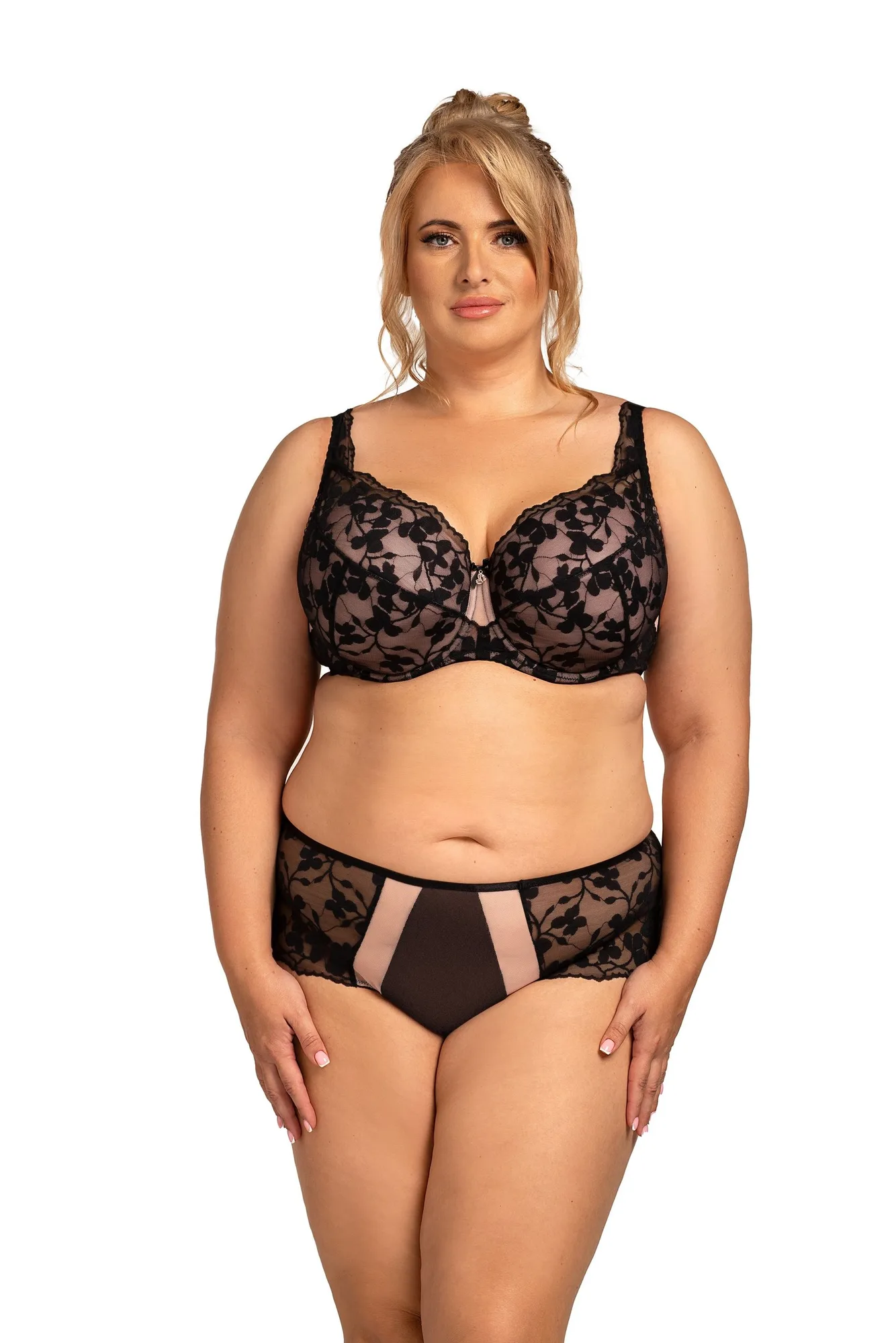 Ana padded Czerń N502 - Biustonosz - 85