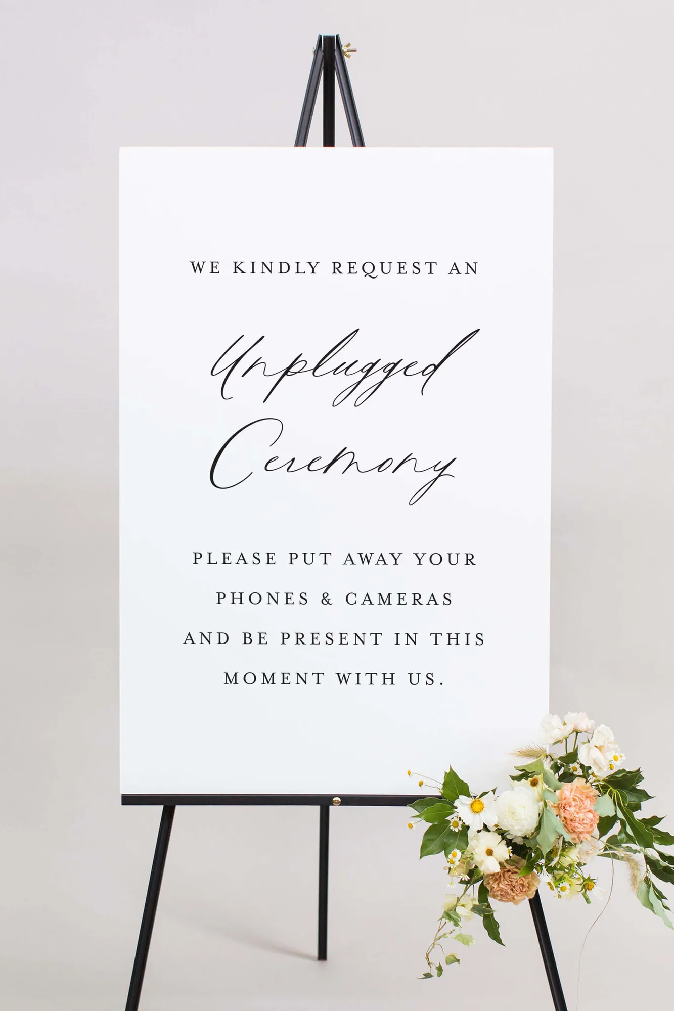 Unplugged Wedding Sign | The Amelia
