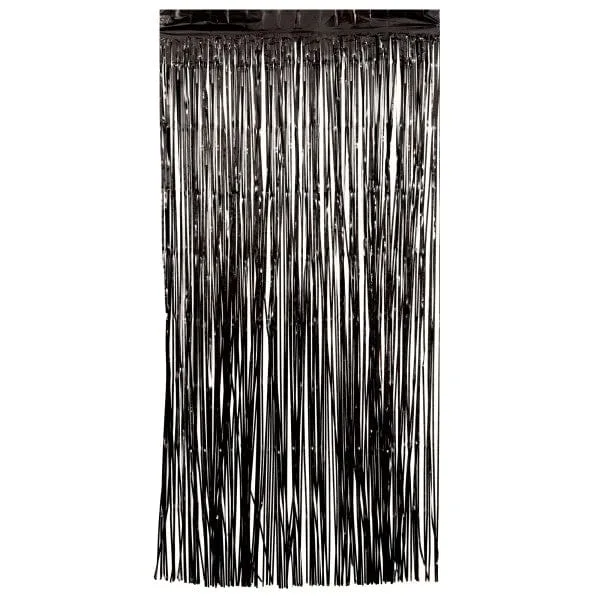 Black Foil Door Curtain - 1m x 2m