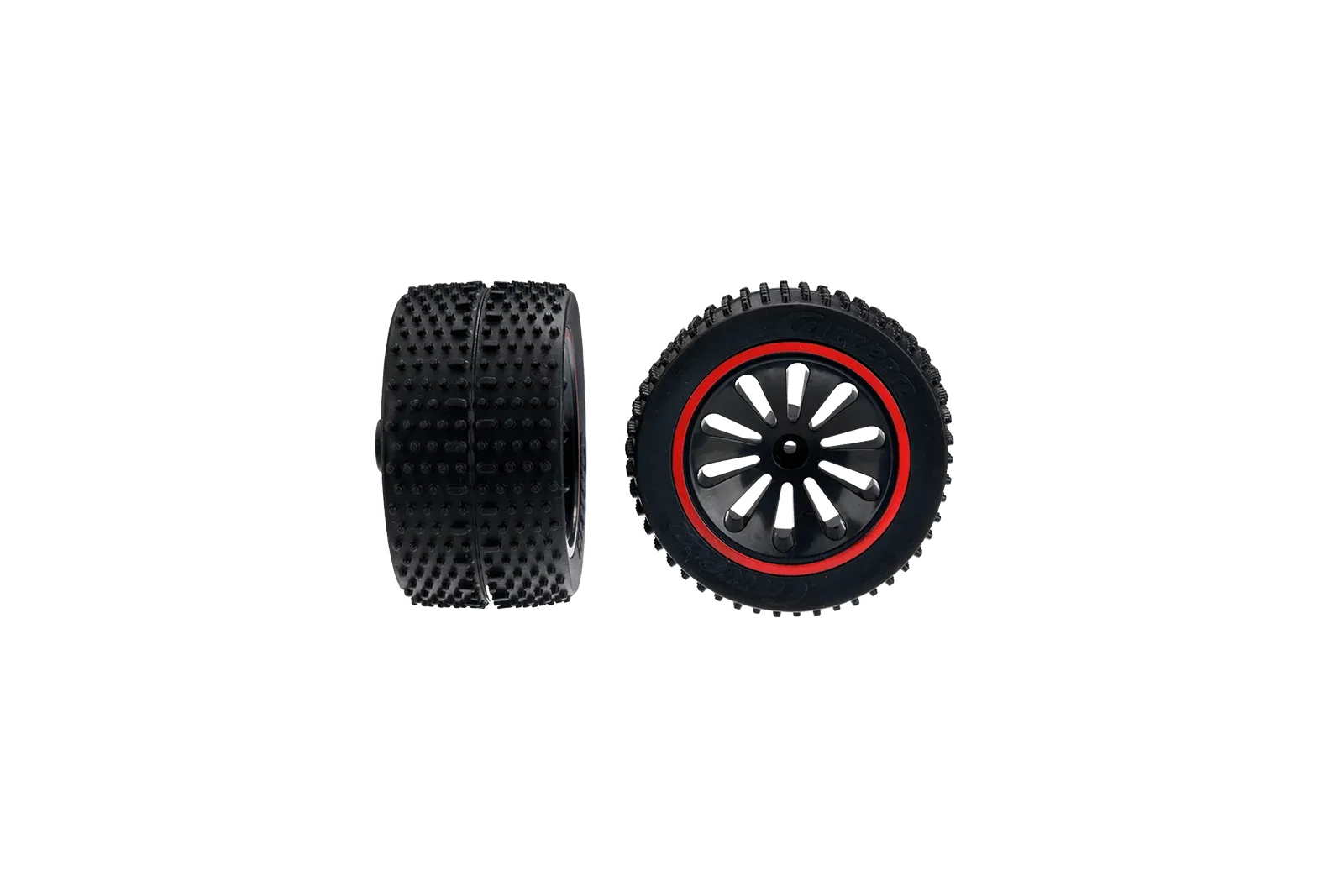 2 rear tires with rims for the Red Challenger (162056)