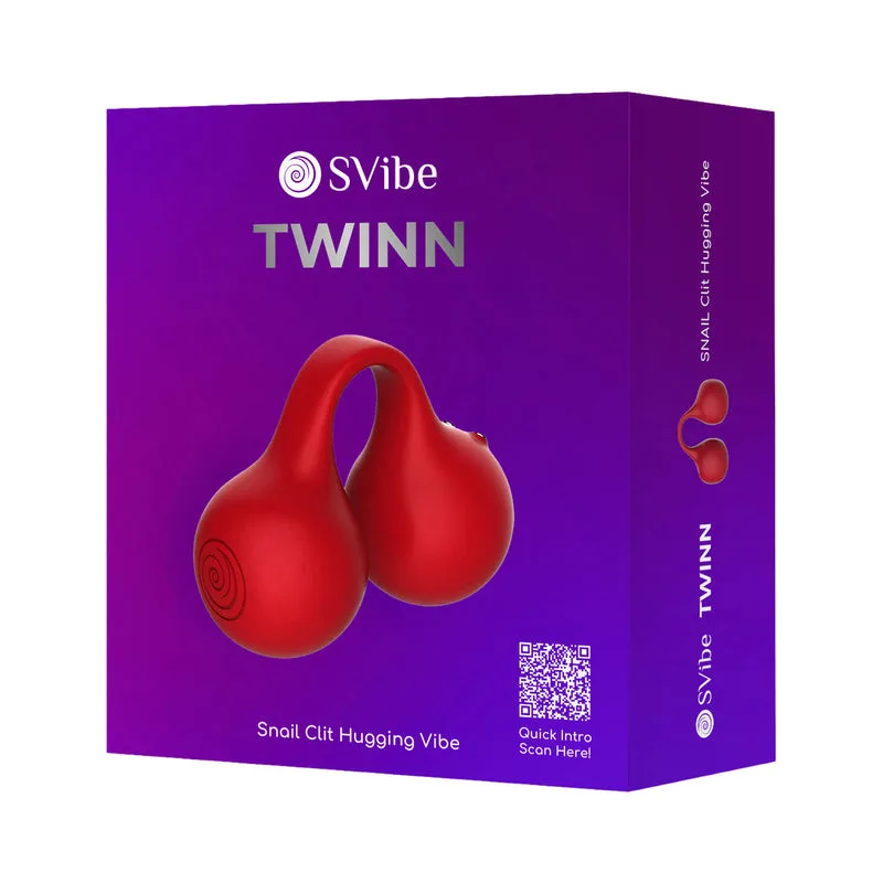 SVibe Snail Twinn Vibrador de Dedo Cereja (sem App)