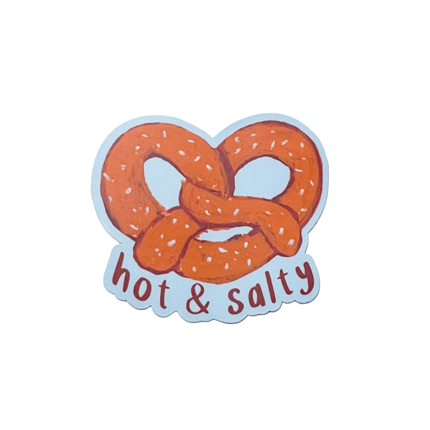 Hot & Salty Pretzel | Matte Vinyl Sticker
