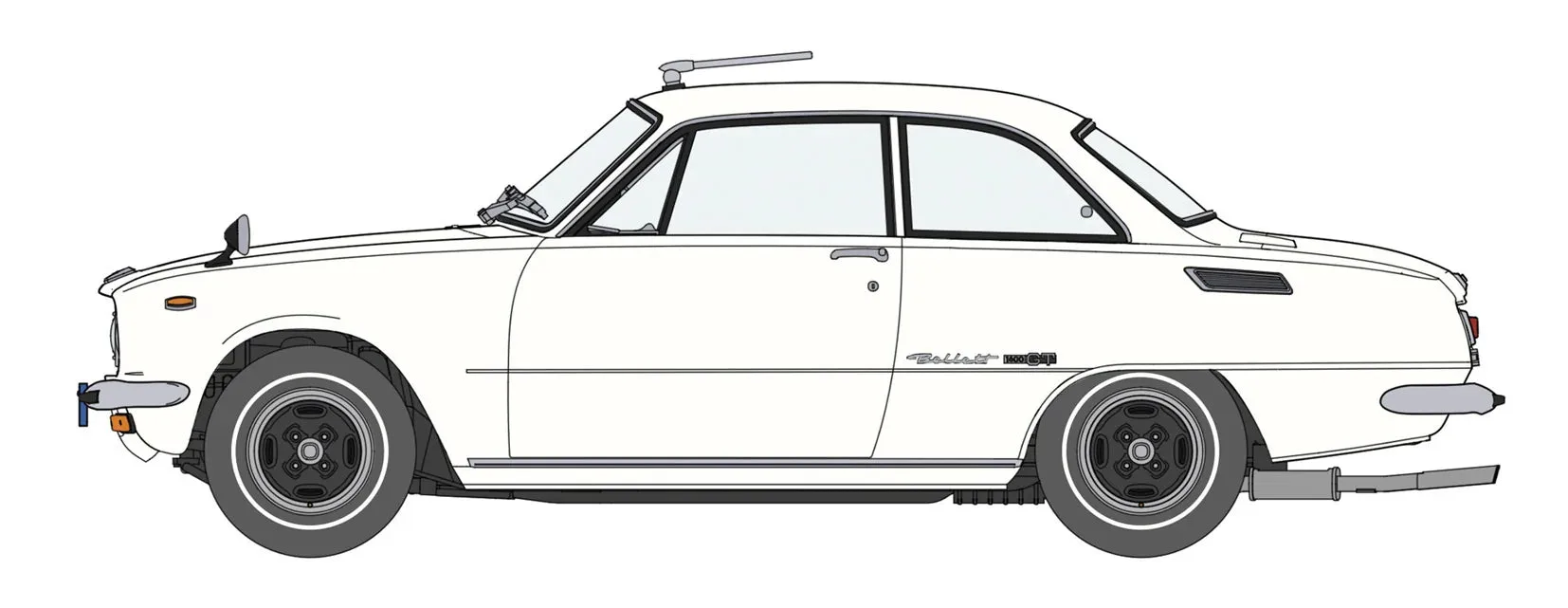 1/24 ISUZU BELLETT 1600GT (1969) Model Kit Review: A Classic Japanese Compact