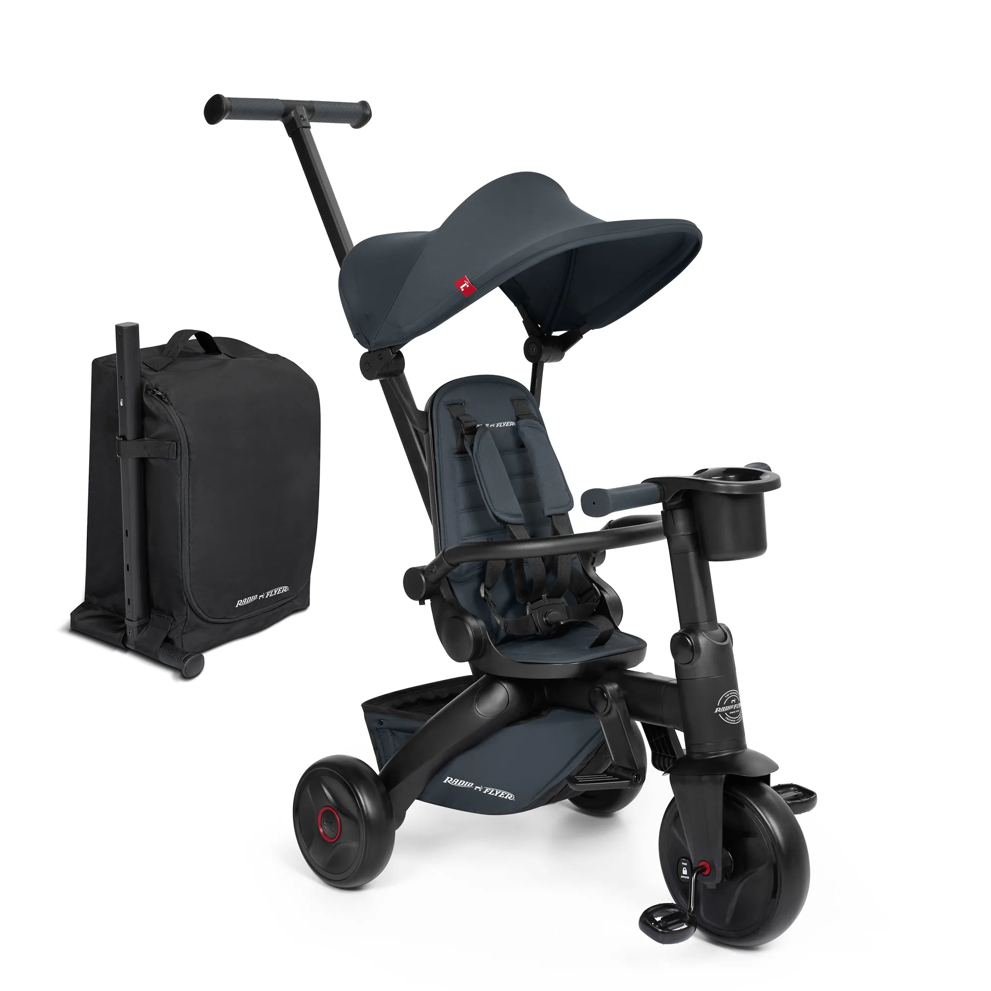 كيفية طي وتخزين دراجة Coast Folding Stroller Trike