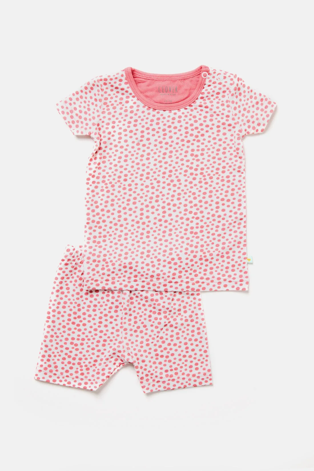 Set pigiama con shorts - Punti corallo