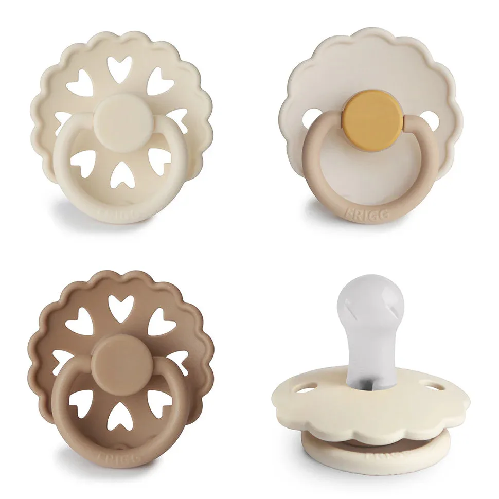 FRIGG Silicone Pacifier 4-Pack | Snowflake Dream