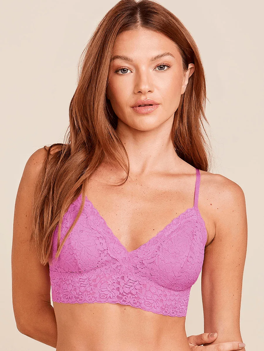 Bralette triangular de encaje