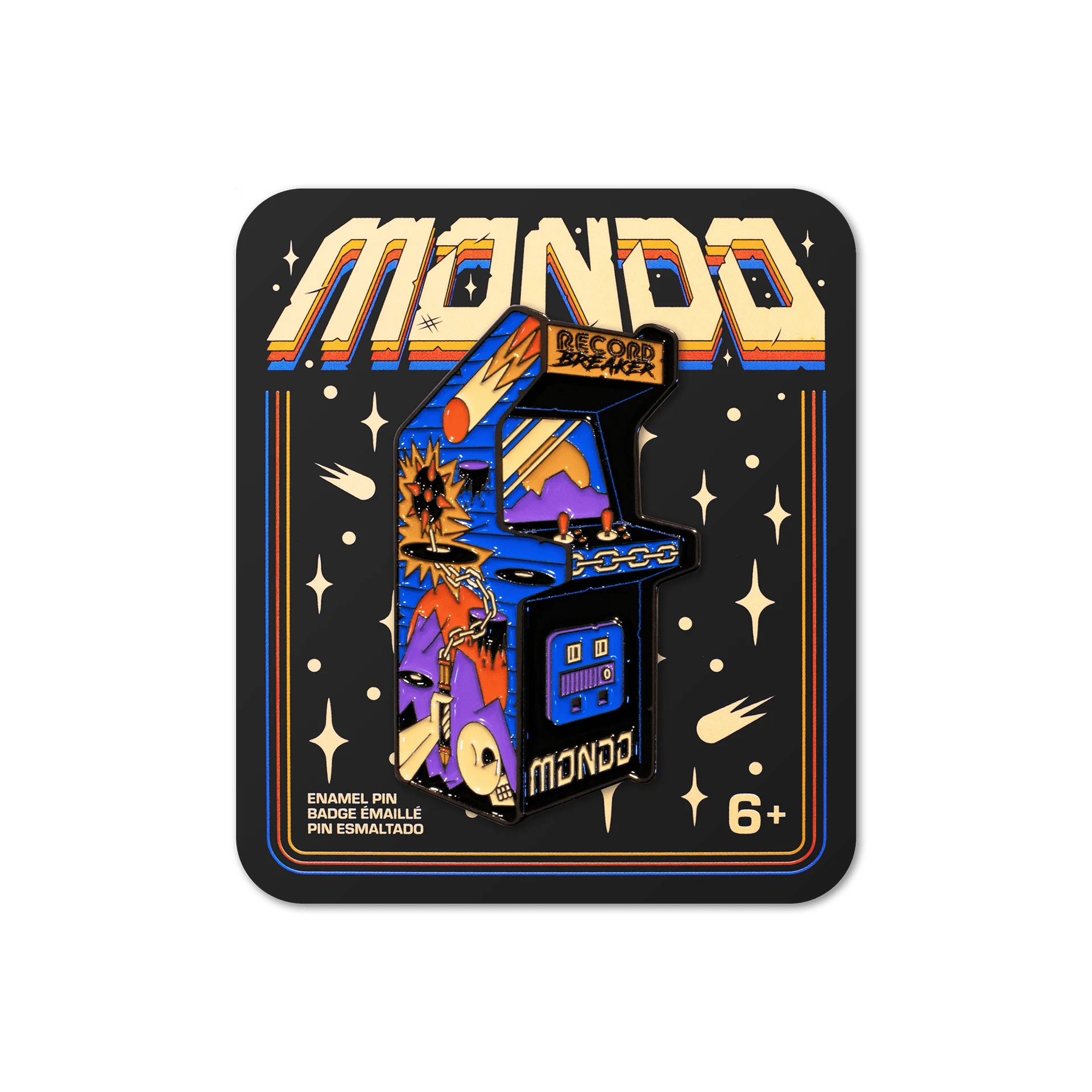 Mondo Record Breaker Enamel Pin