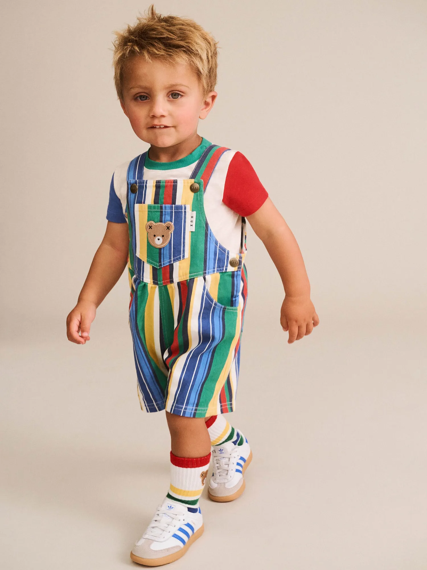 Variegated Stripe Shortall
