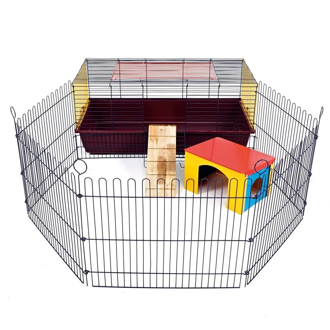 Jaula para conejos y cobayas con corral 100 cm – Little Friends