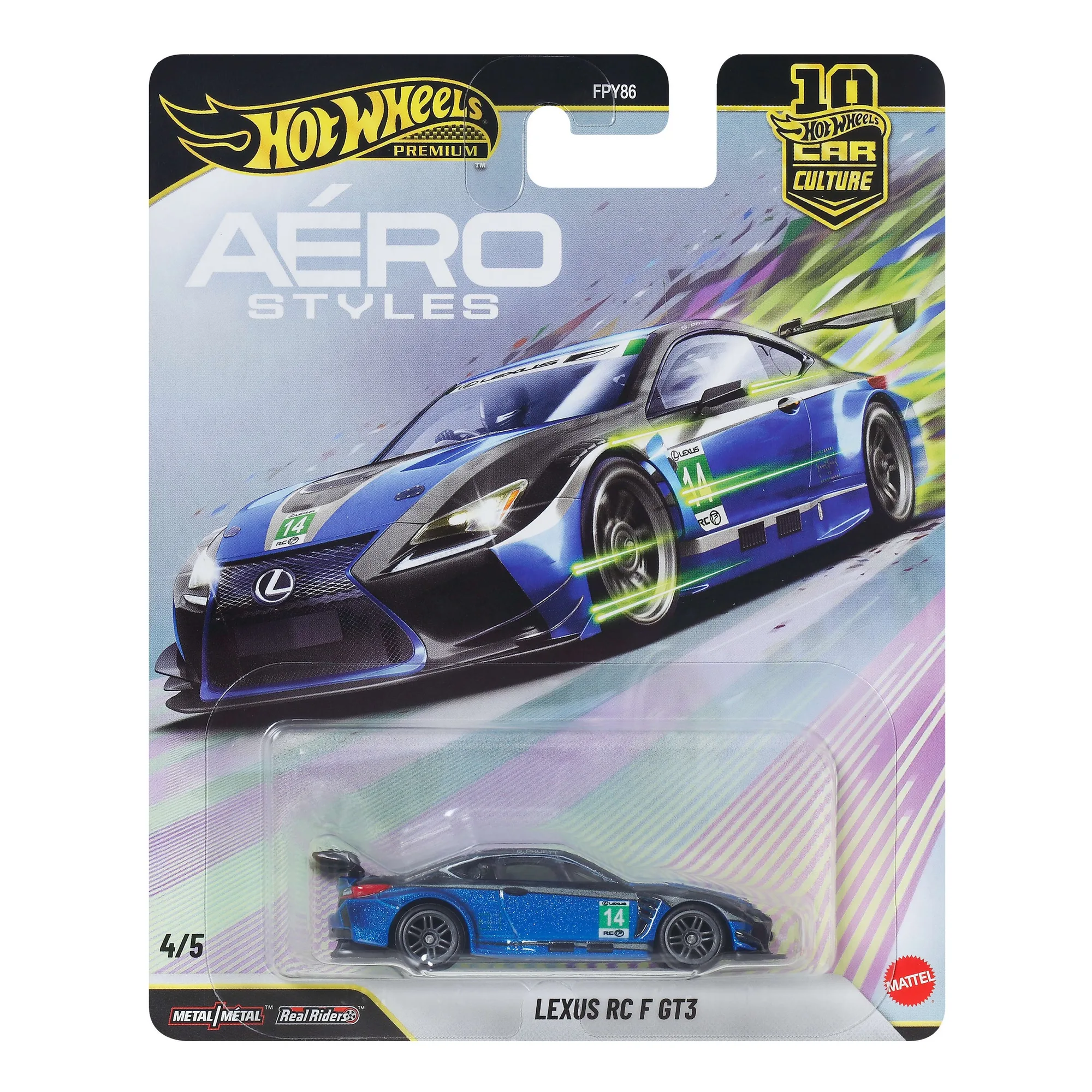 دليل جمع Hot Wheels Premium Lexus RC F GT3