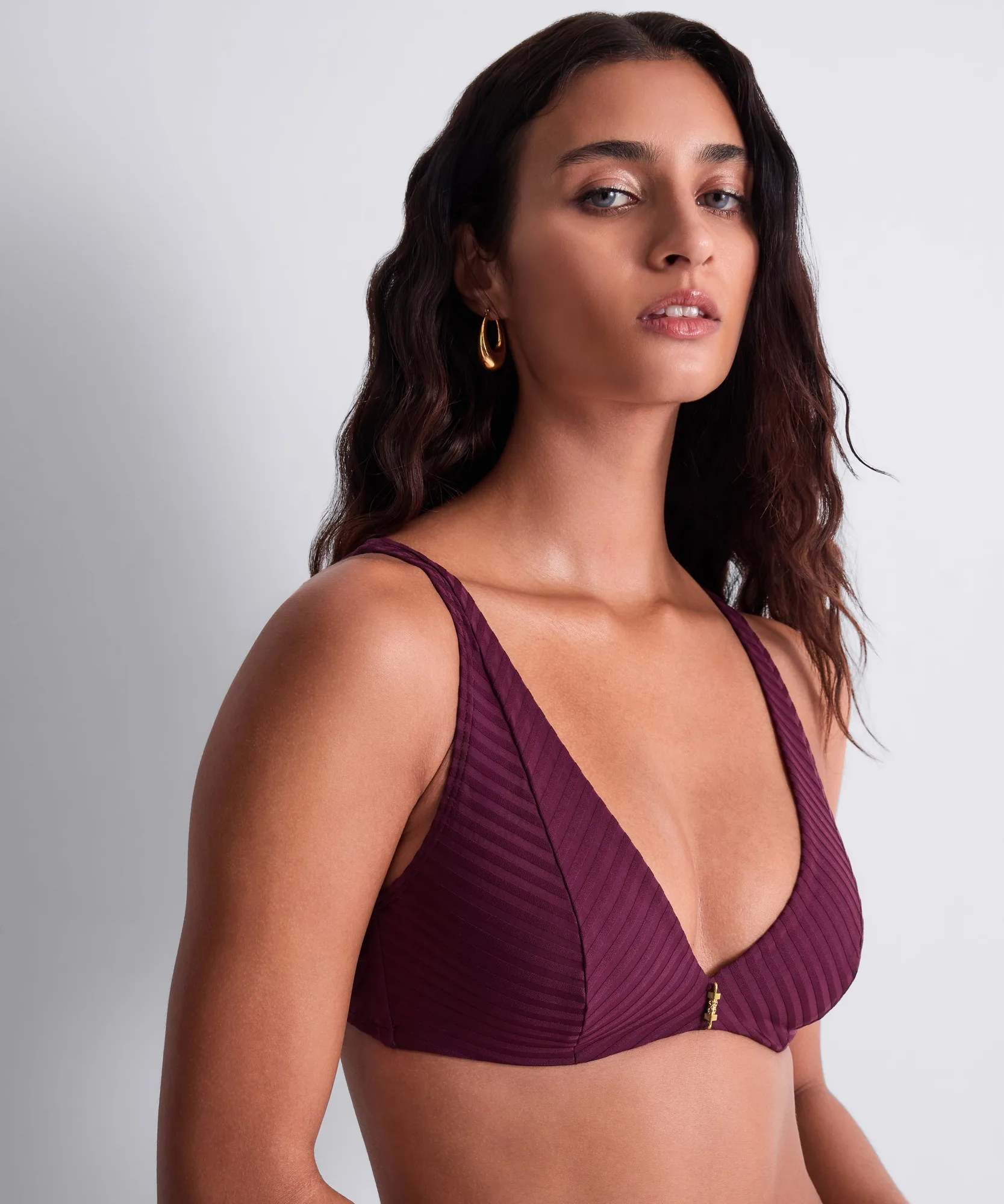 Sun Pop Full cup triangle bra Açaï