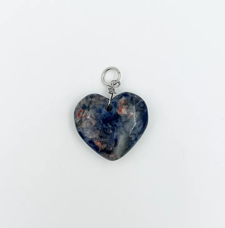 Sodalite - Pendant Heart 1"