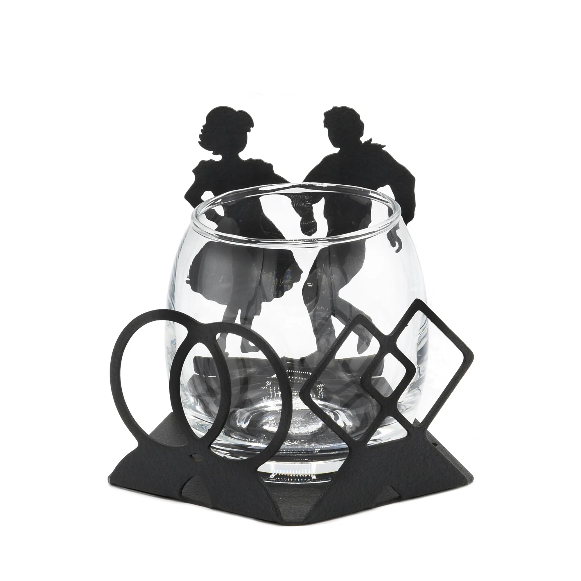 Square Dance Candle Holder