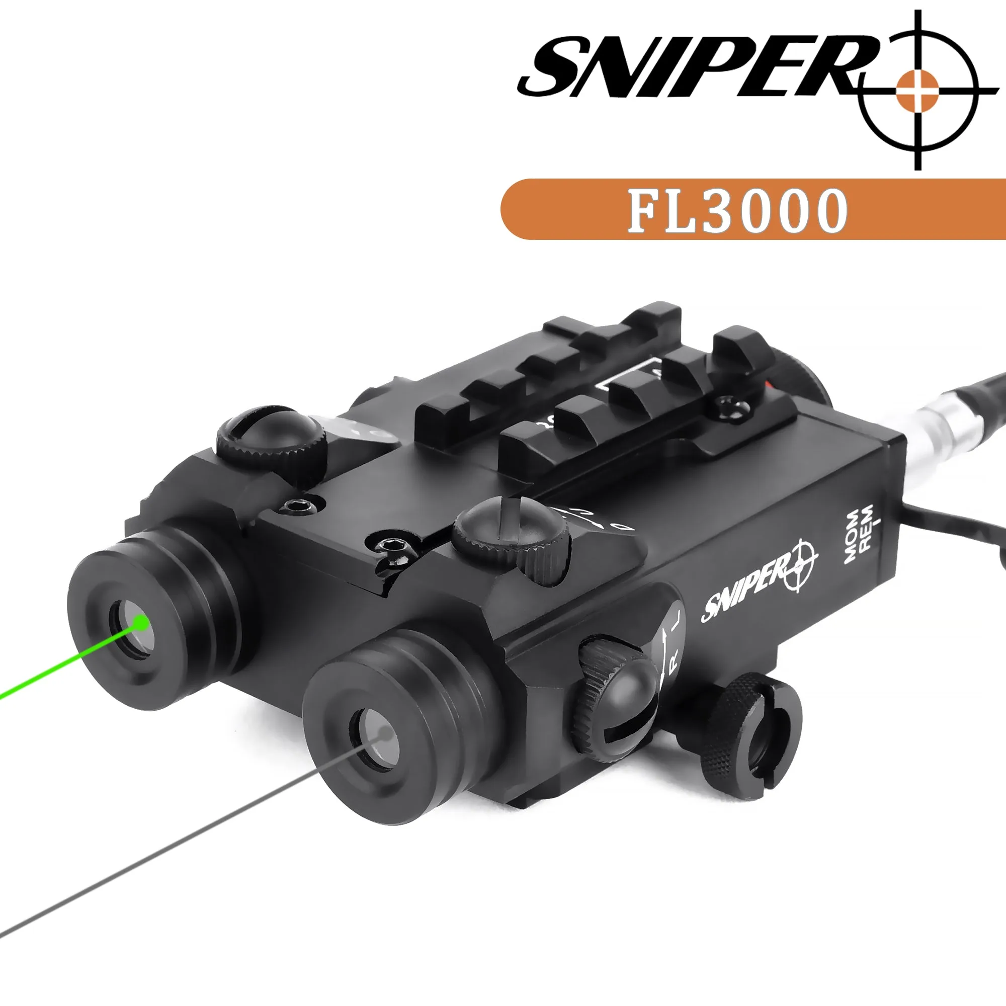 Sniper FL3000 Tactical Green / IR Dot Sight Combo Fits Night Vision