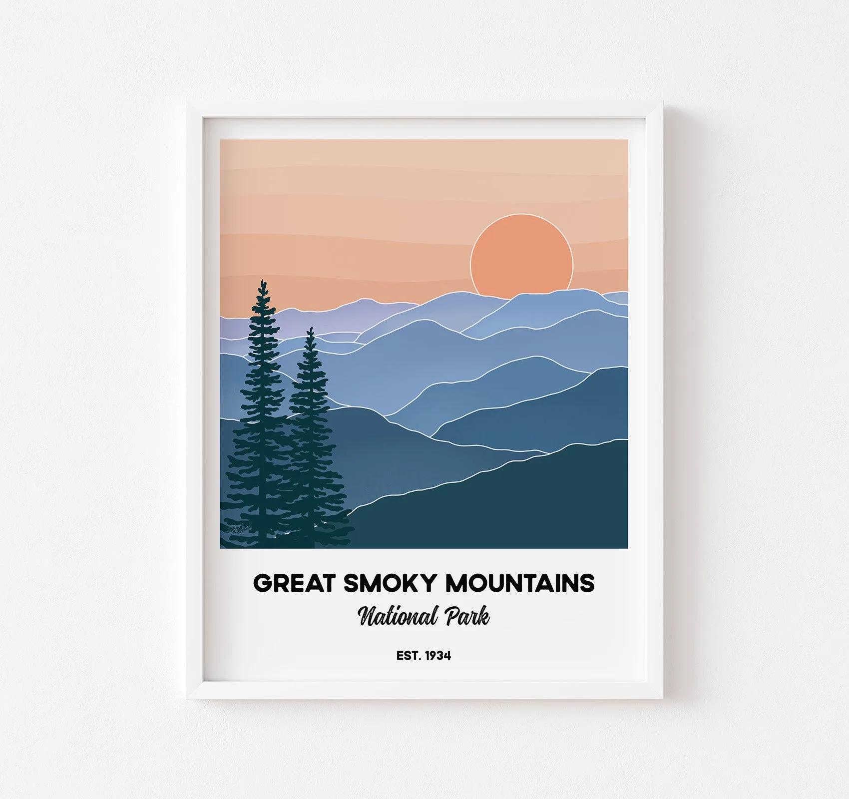 Great Smoky Mountains Instant Photo Art Print Decorating Tips
