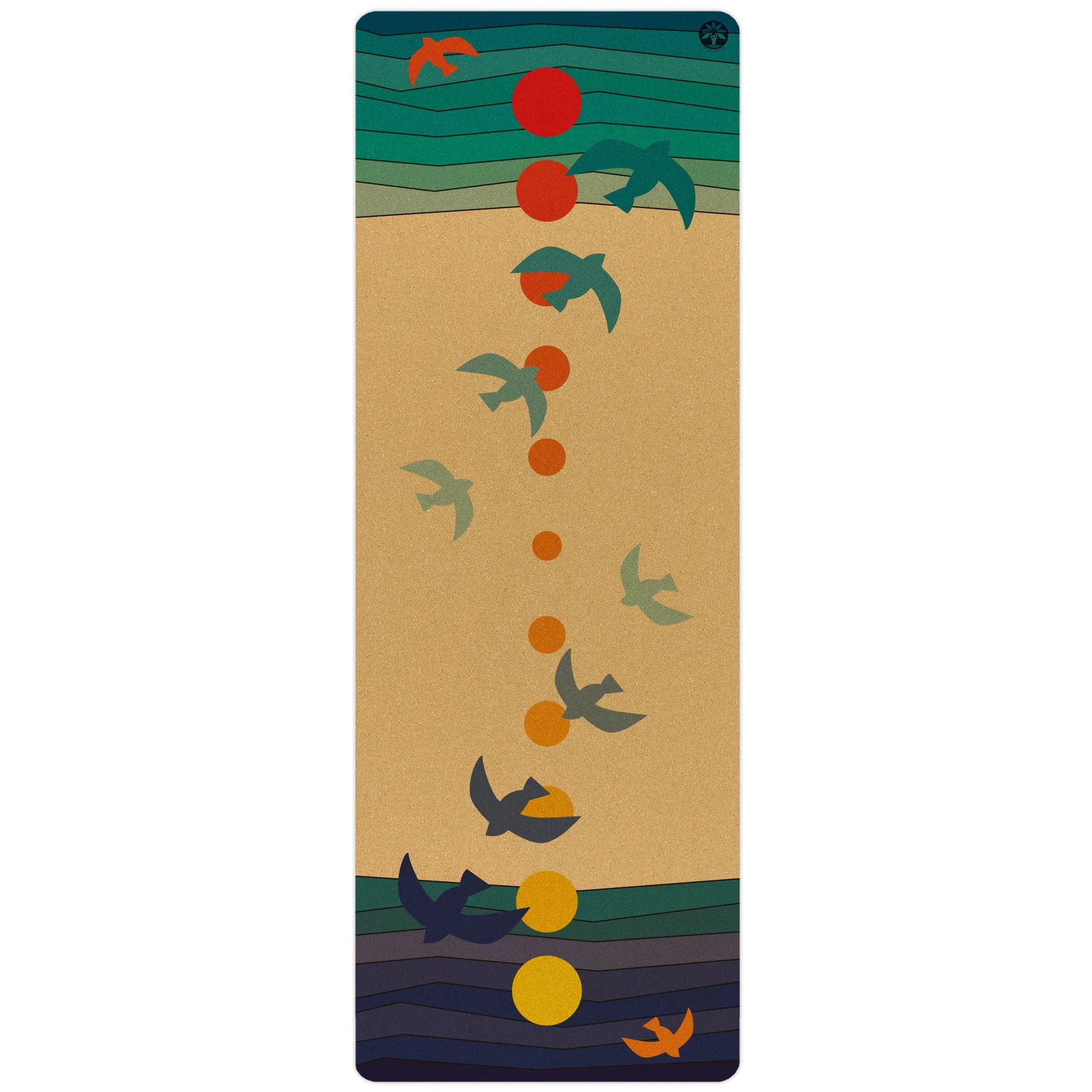 Solar and Lunar Unity Air Tappetino Yoga in Sughero