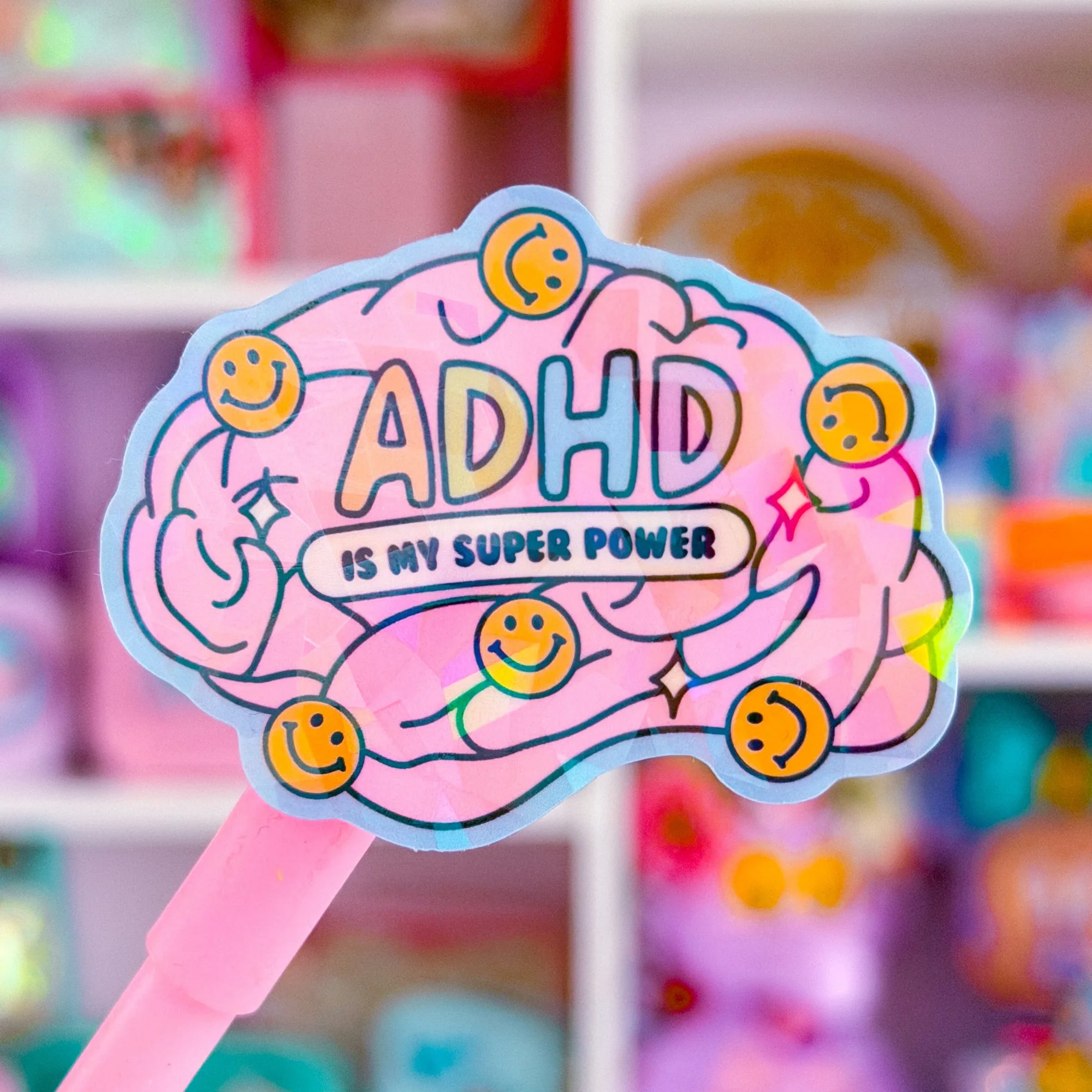 ADHD Superpower Sticker: Motivational Decor Ideas
