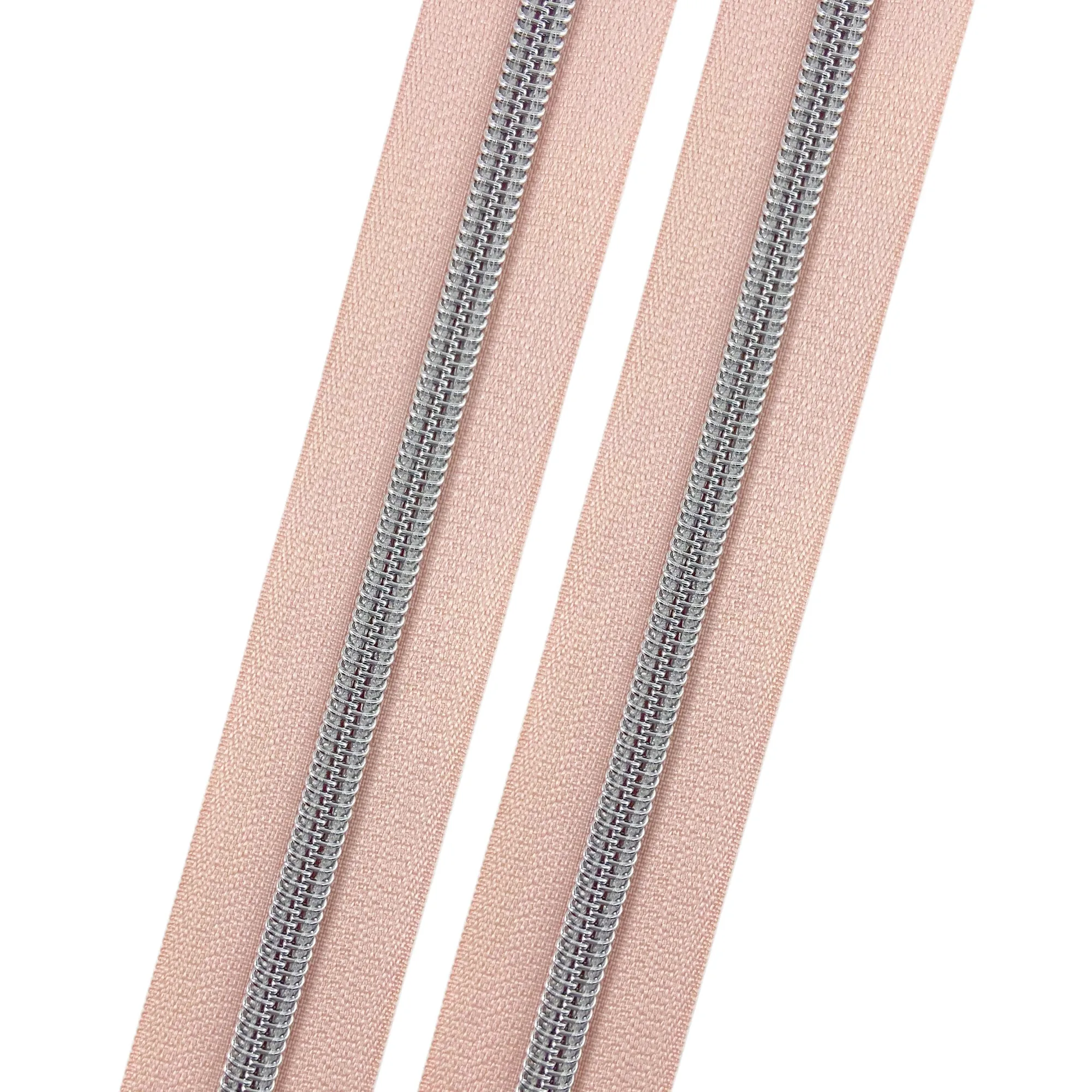 Sweet Blush - #5 Silver Nylon Coil Zipper Tape
