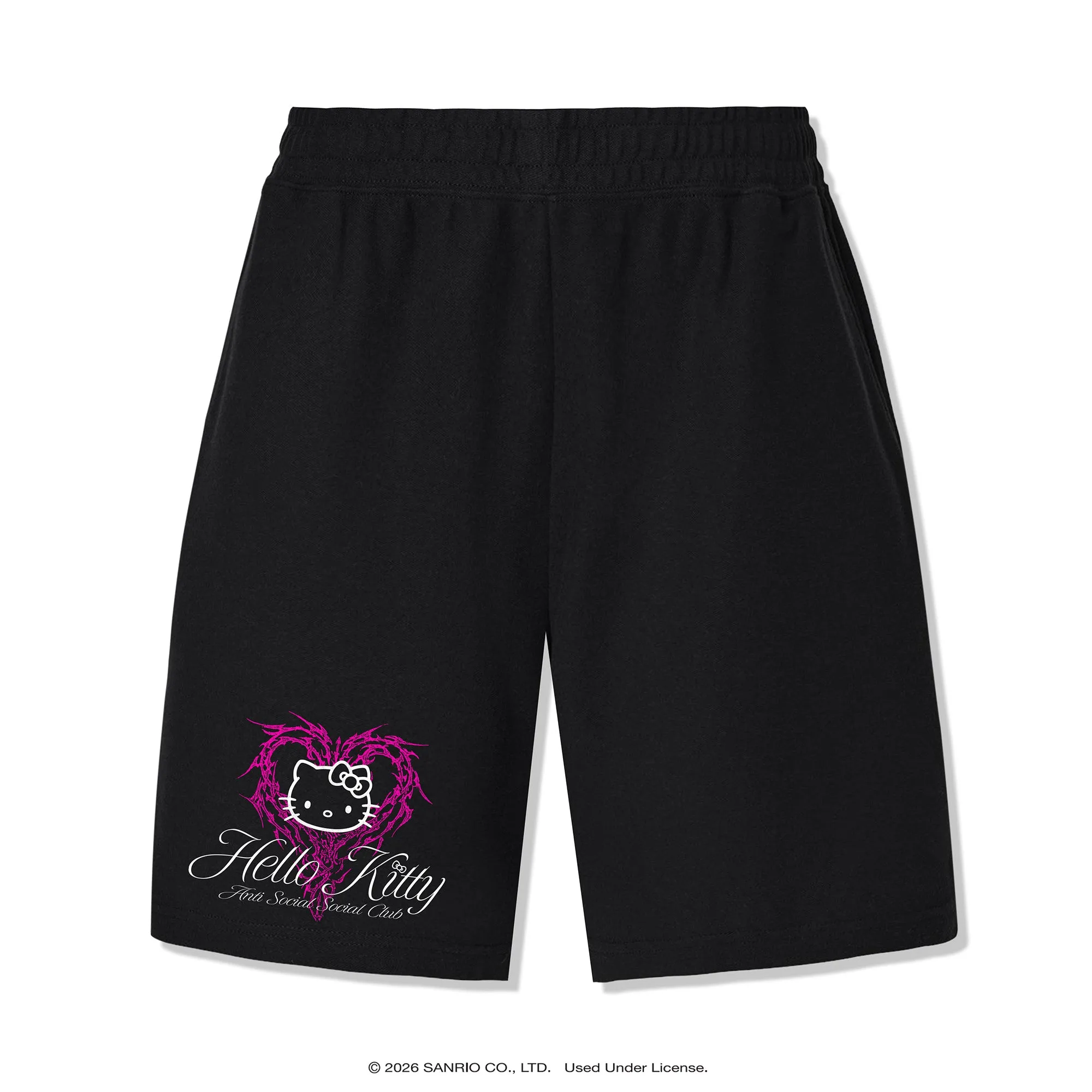 Anti Social Social Club x Hello Kitty Love Shorts (Black)