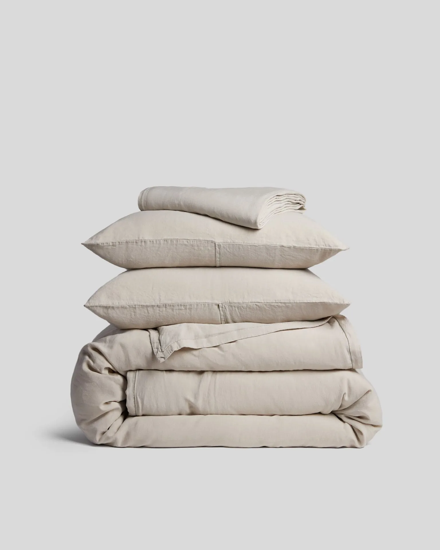 Linen Tencel Venice Set - Bone F/Q