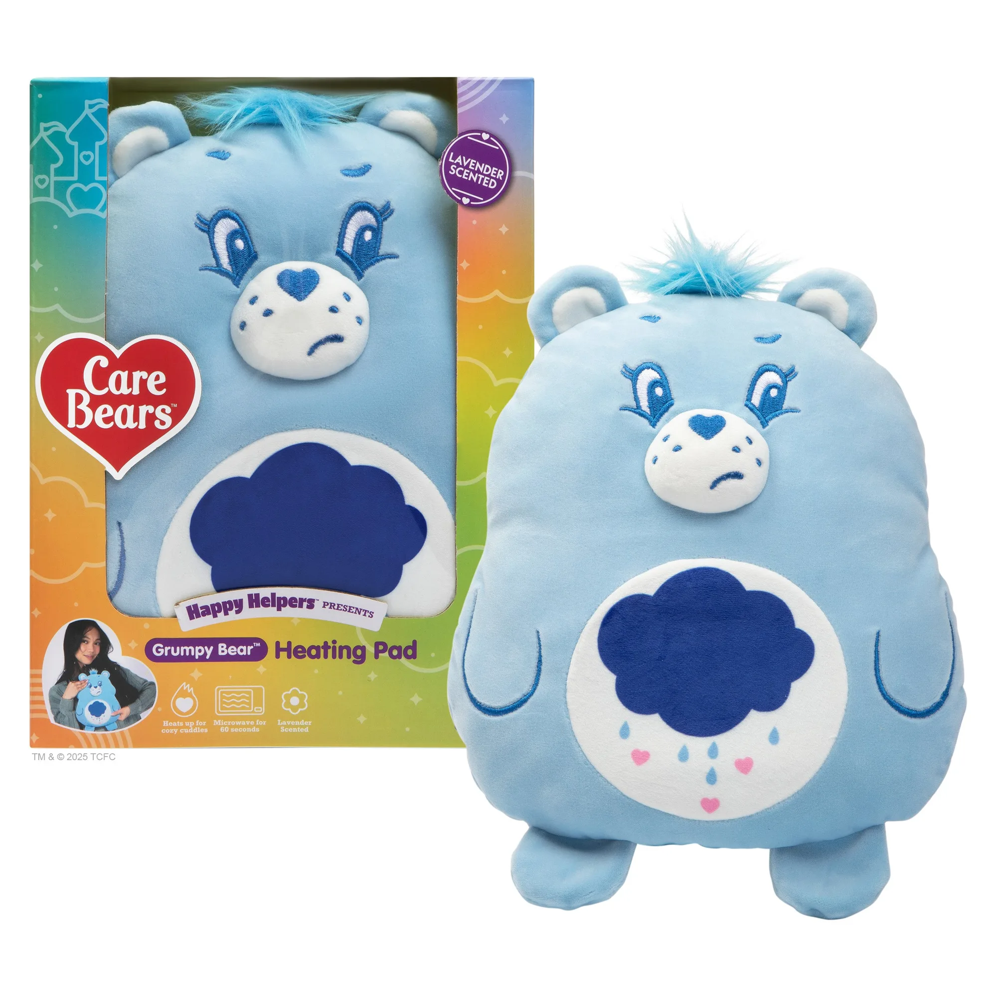 Happy Helpers Grumpy Bear par Relatable, le confort douillet qui n'a rien d'ennuyeux, soulagez vos crampes avec ce coussin chauffant en peluche