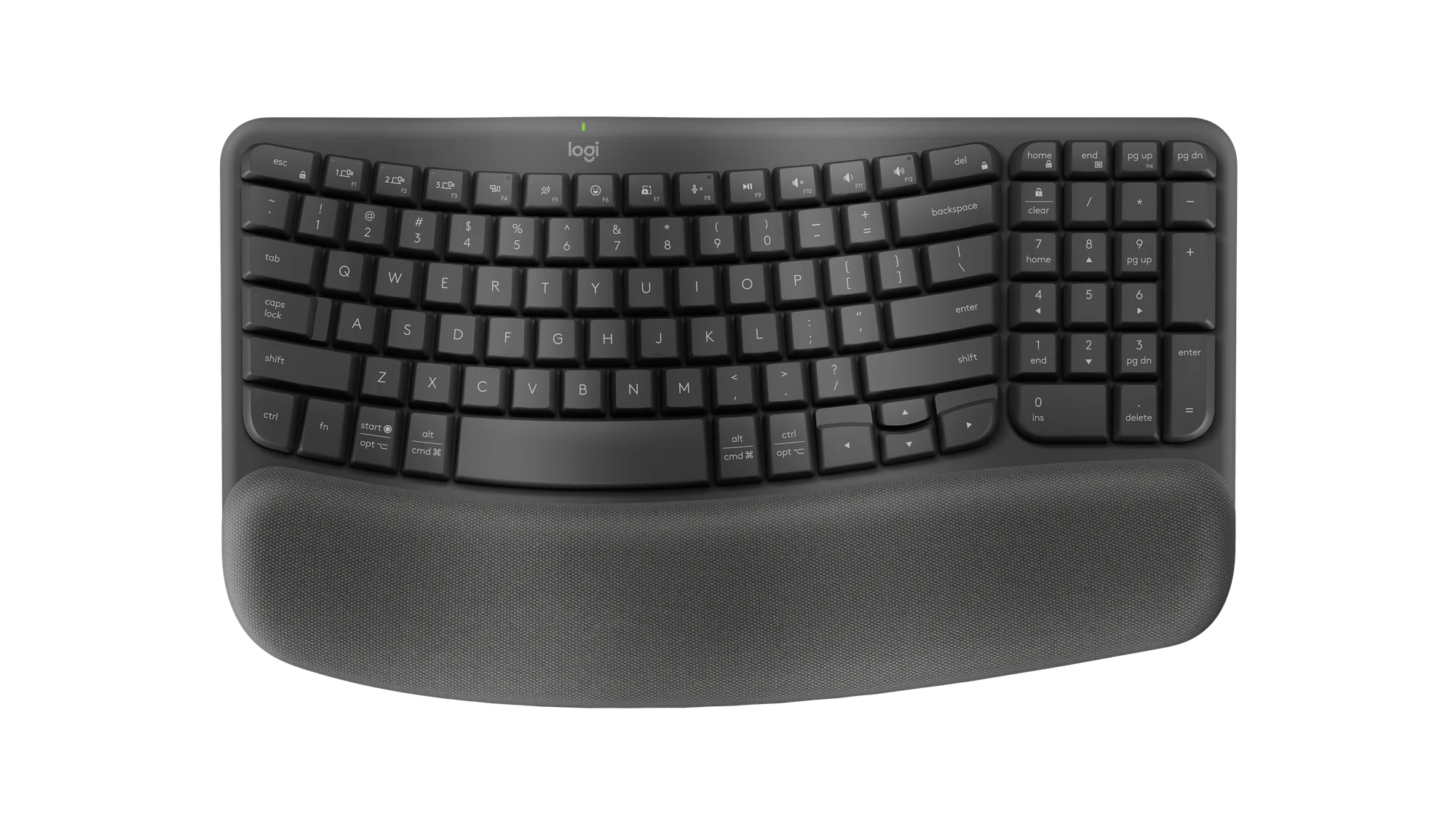 Wave Keys - Graphite - English US (QWERTY)