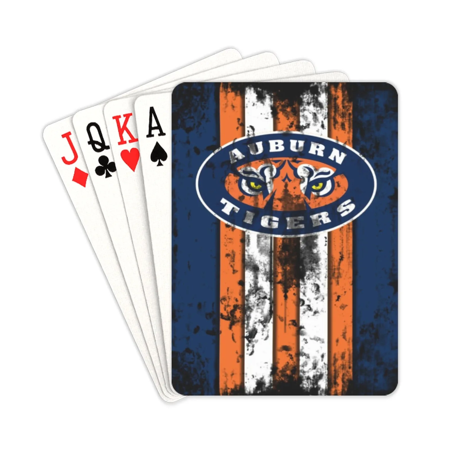 Auburn Tigers 2 Naipes 2.5"x3.5"