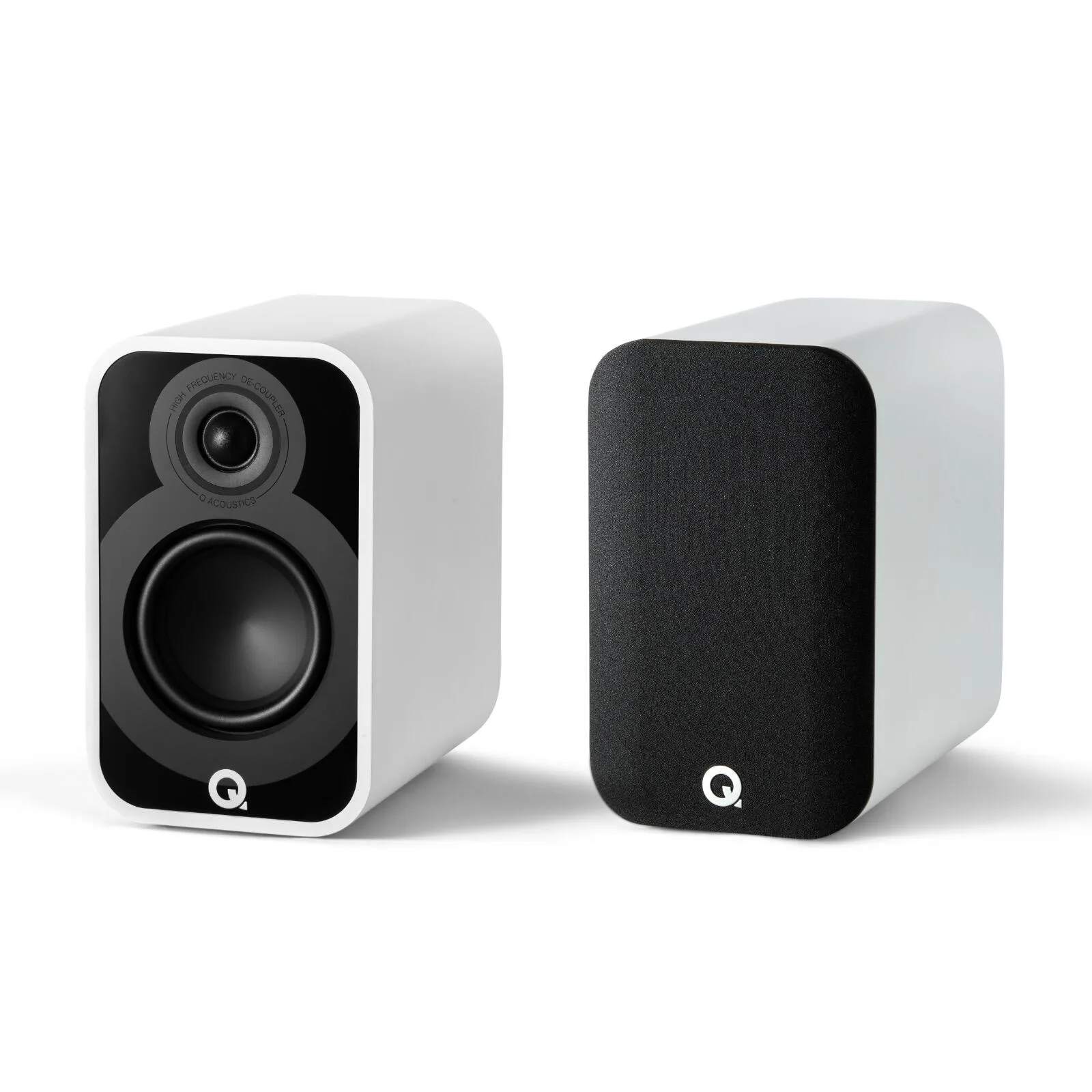 Q Acoustics 5010 Bookshelf Speakers Stand Mount 5000 Series Satin White QA5014
