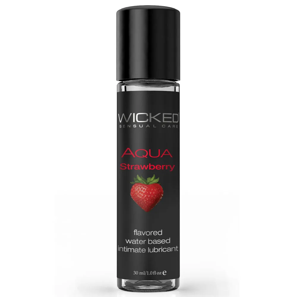Wicked Aqua Flavoured Water-Based Lubricant - Strawberry