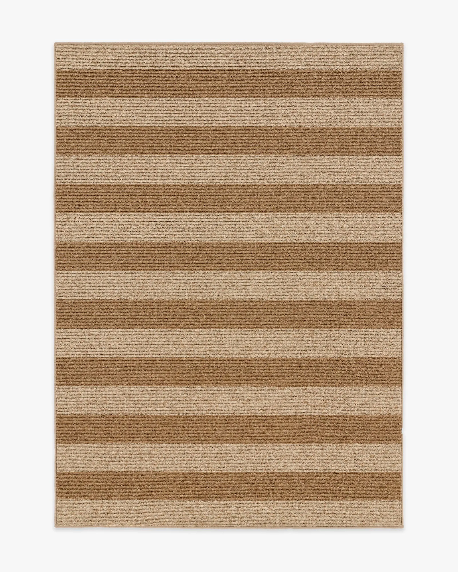 Nolan Bold Stripe naturel & donkernaturel performance geweven vloerkleed
