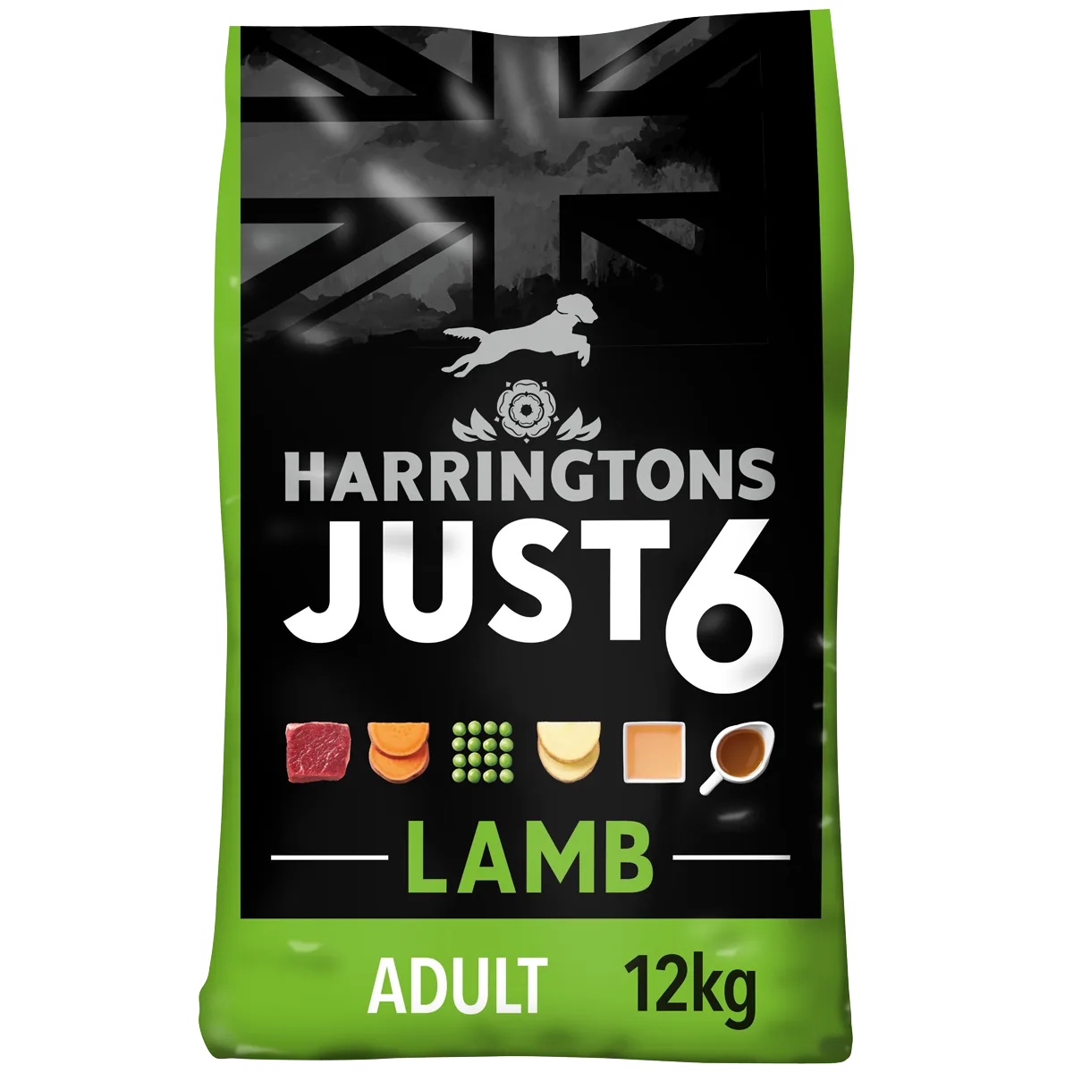 Just 6 Lamb & Vegetables Dry Dog Food 12kg