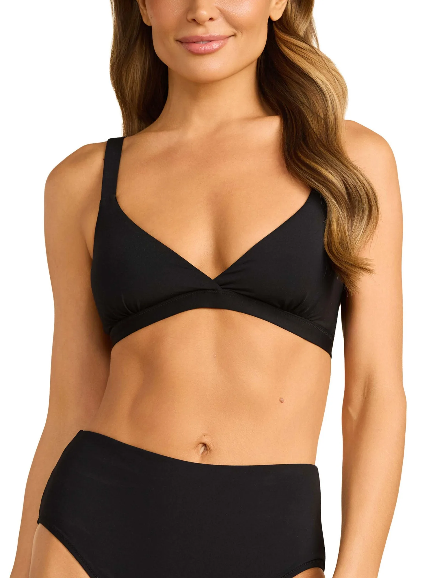 Swim Triangle Bralette Top Black Sale