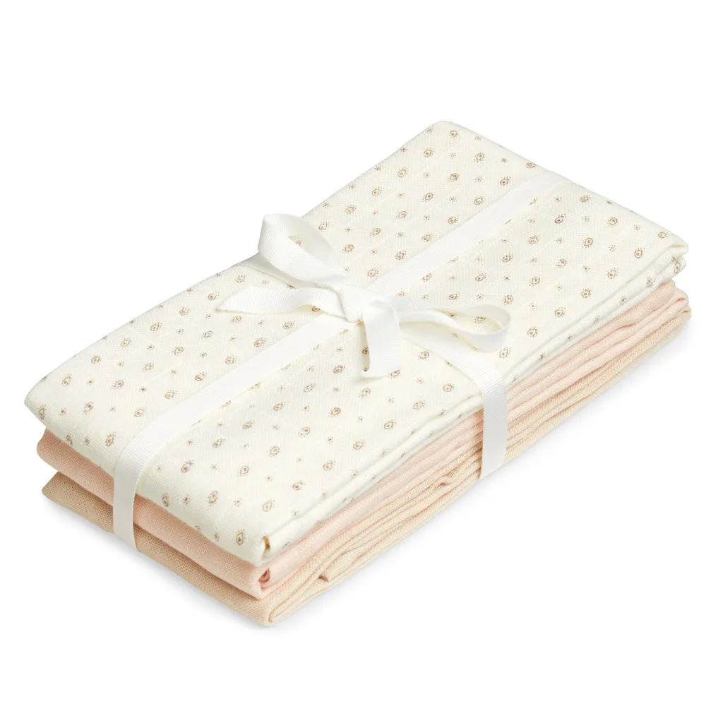 Muslin Cloth, 3-pack - GOTS Mix - Rowan