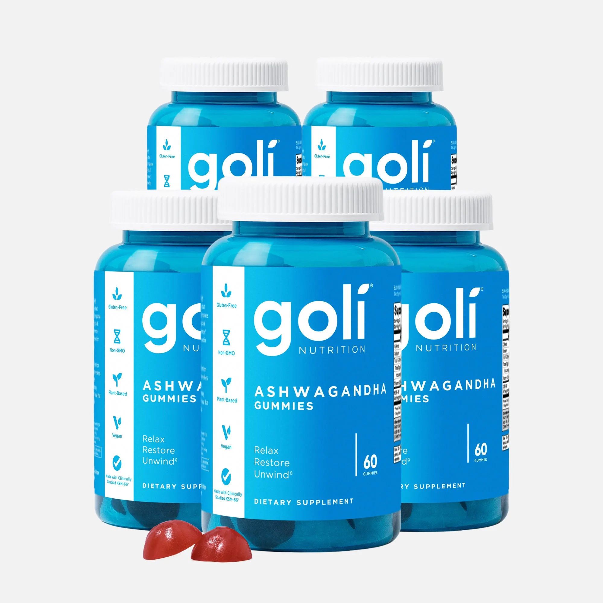 5 Bottles of Ashwagandha Gummies