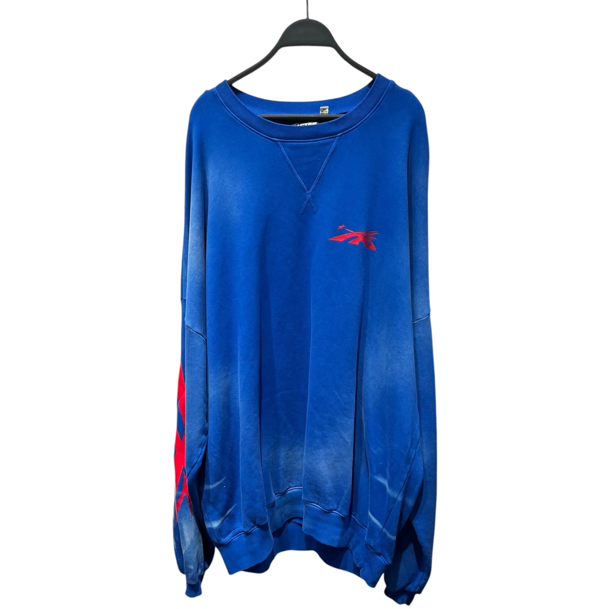 HELLSTAR/Sudadera/XXXL/Estampado/Algodón/BLU/Extragrande/HELLSTAR SPORTS SWEAATSHIRT