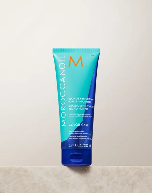 Moroccanoil Blonde Perfecting Purple Shampoo vs. Conditioner: How to Use Them Together