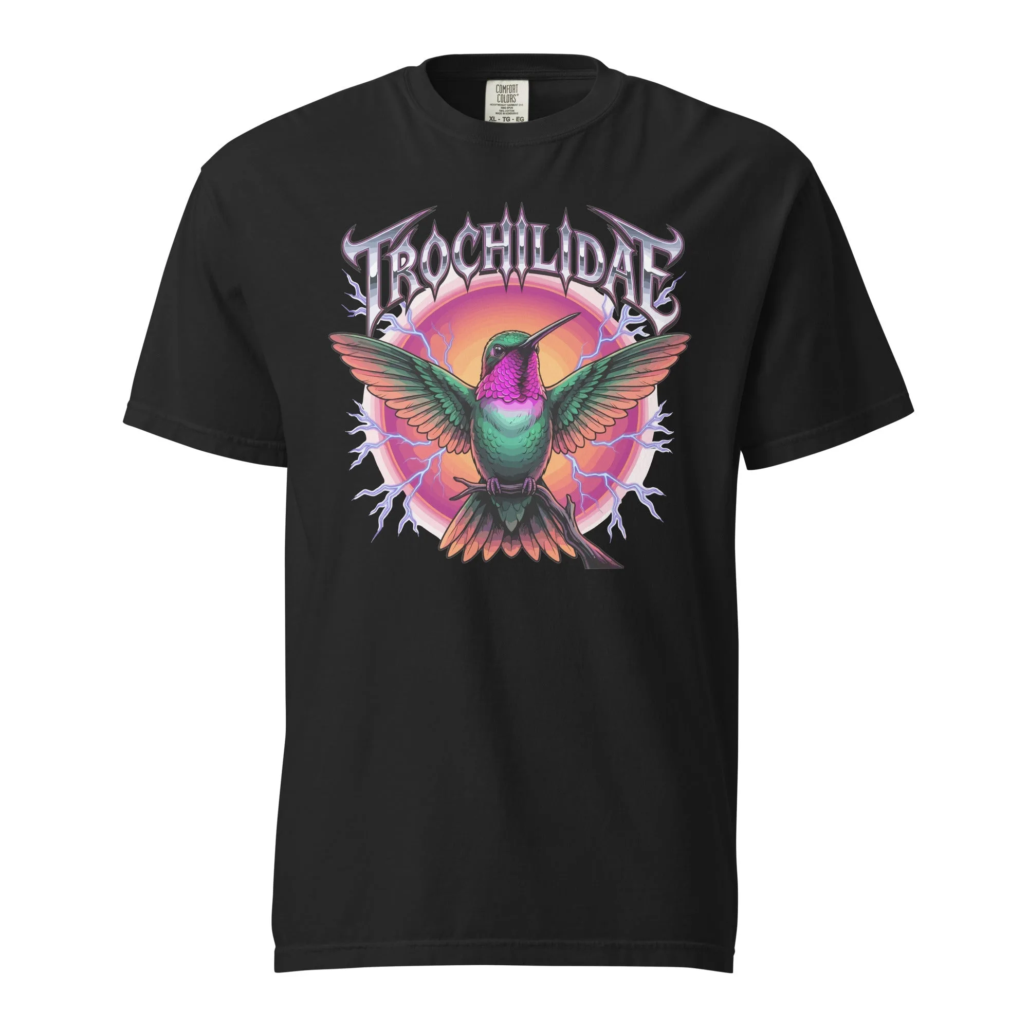 Trochilidae Heavy Metal Hummingbird T-Shirt: A Bold Bird Tee