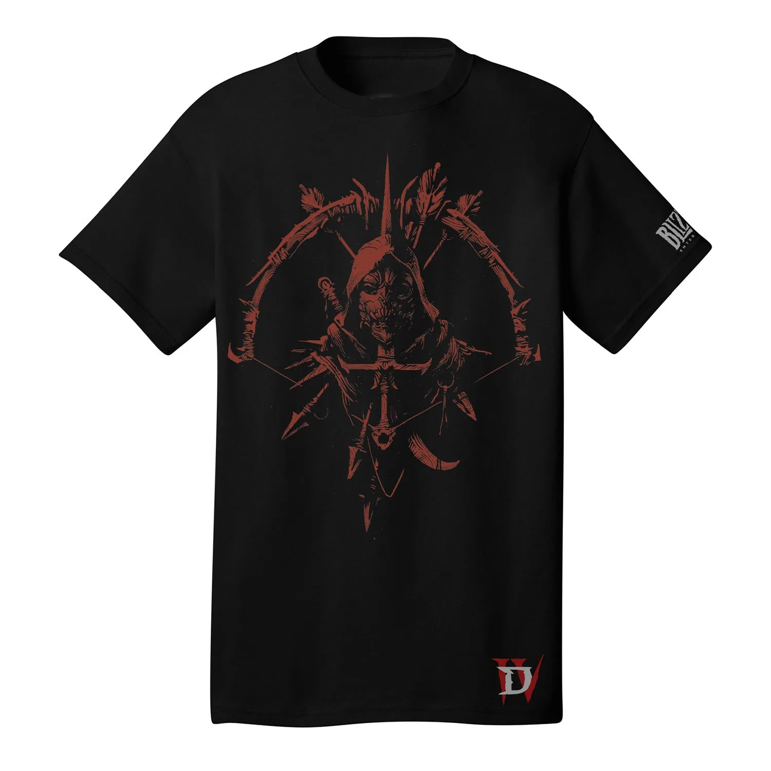 Camiseta negra Diablo IV Rogue Sigil