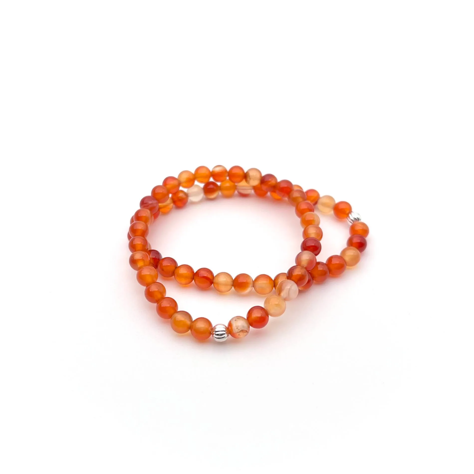 Carnelian Variegated | Stretch Bracelet | 6mm