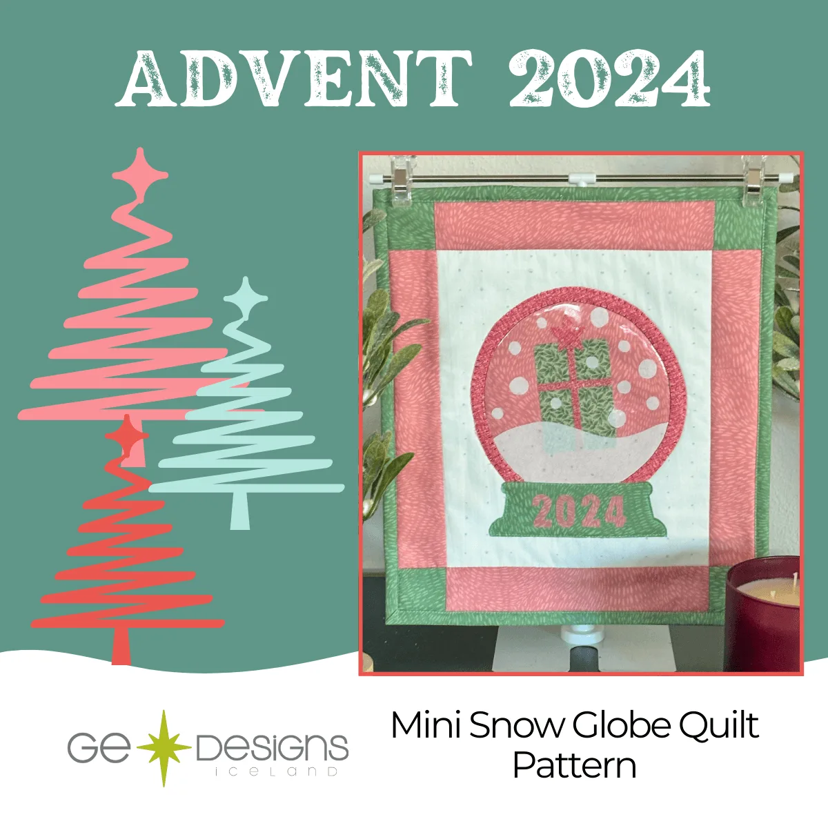 How to Make a Snowglobe Mini Quilt with the GEasy Pattern